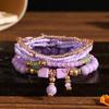 European American Fashion Bohemian Layered Beaded Bracelets Elastic Ethnic Bracelets for Women Female Bangle Bracelet