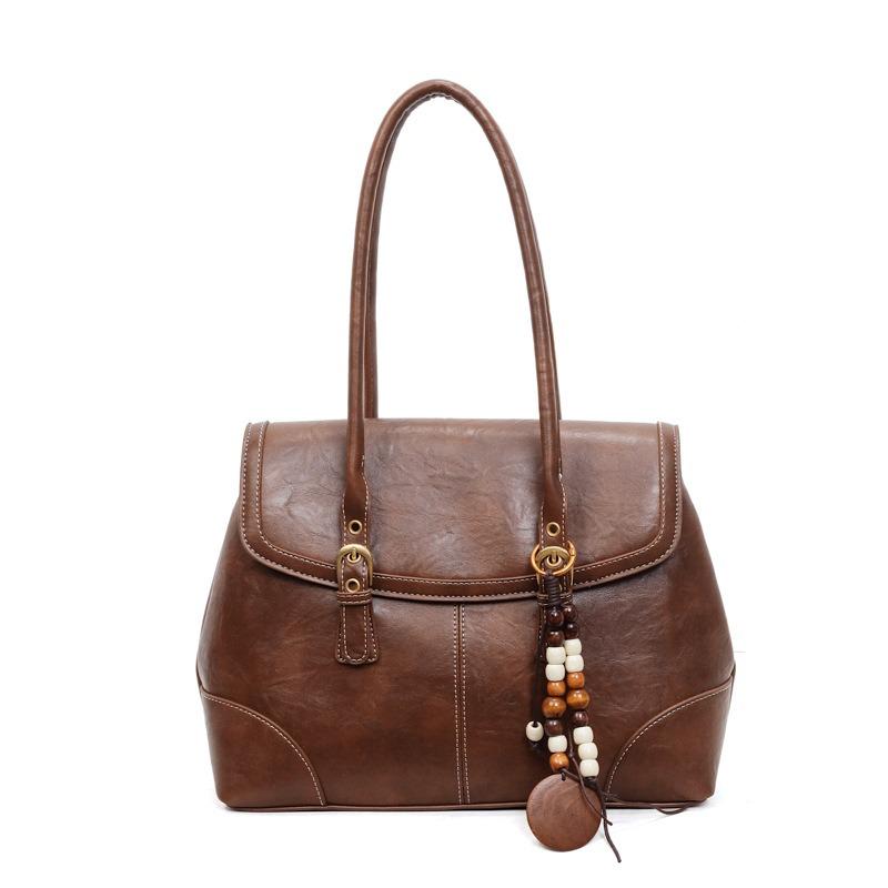 Korean Commuting Briefcase Retro Versatile Single Shoulder Underarm Bag for Women 2026 New Fashiable Hand-held Tote Bag