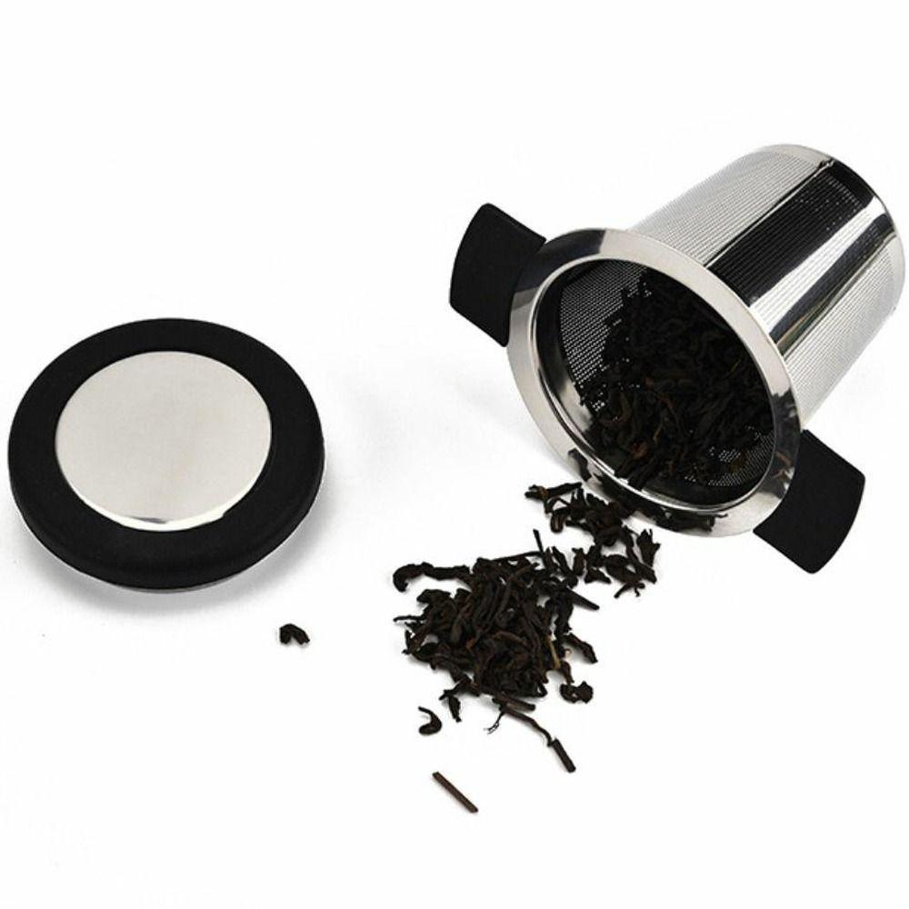 

Teapot, Cup Double Handles Loose Tea Tea Filters Tea Infuser Teaware Coffee Dripper Tea Strainers steel lid
