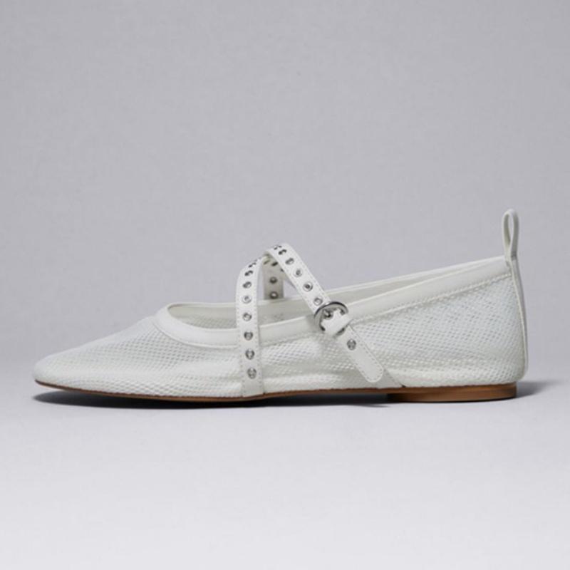 Shoes Woman 2025 Female Footwear Shallow Mouth Ballet Flats Round Toe New Summer Dress Ballerinas Spring Floral Flower Fabric