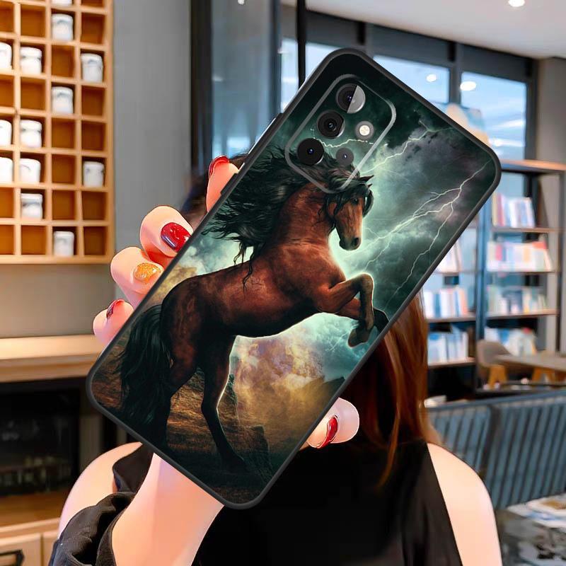 Horse Case For Samsung Galaxy A14 A34 A54 A13 A33 A53 A73 A52S A51 A71 A12 A22 A32 A42 A52 Cover