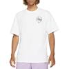 SB T-Shirts Herren Weiß Rundhals Mäßig Gerader Schnitt DV2679-100