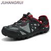 Men's Outdoor Hiking Sandals Quick-Dry Water Shoes Amphibious Wading Shoes Breathable Hiking Shoes Trail Water Sandals Big Size