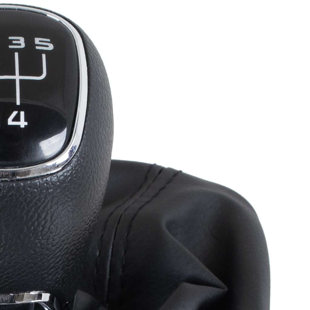 Škoda Octavia II 07-14 hlavice řadicí páky ČERNÁ ABS + manžeta s rámečkem 5 RYCHLOSTÍ