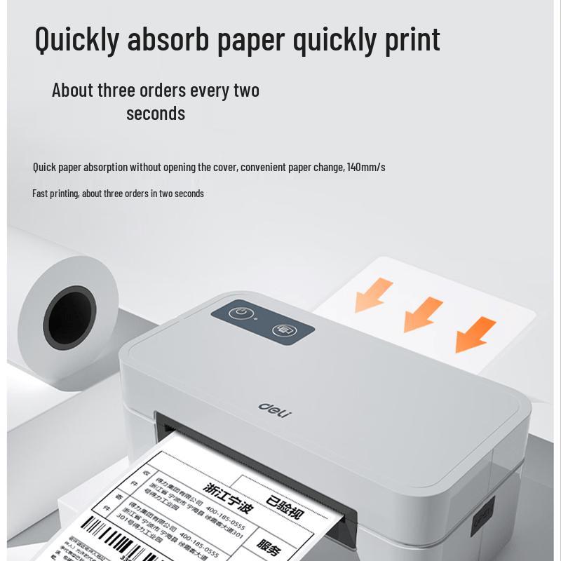 Deli GE430-W Bluetooth Thermal Label Printer CN plug (adapter included)