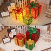 New Christmas gift box light three piece set, star LED light string, holiday party colorful lights, decorative atmosphere lights