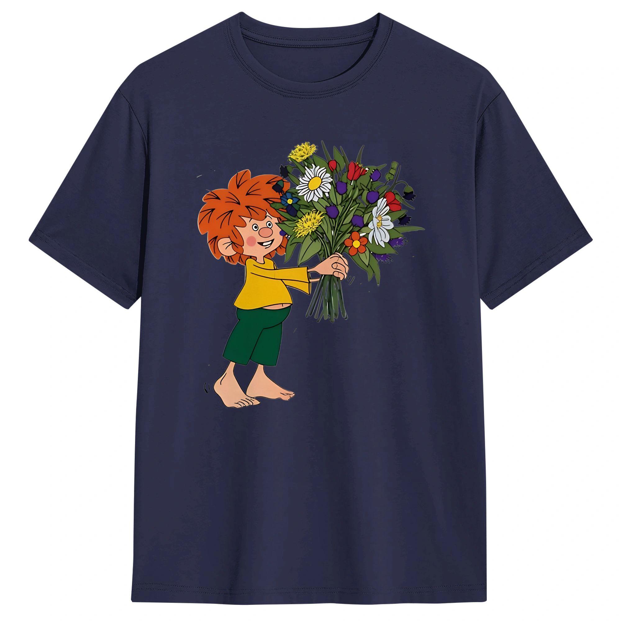 

PPumuckls Cotton TShirt For Unisex Summer Y2K Retro TShirts Harajuku Tee Shirt Oversized Custom Logo Tops 4XL