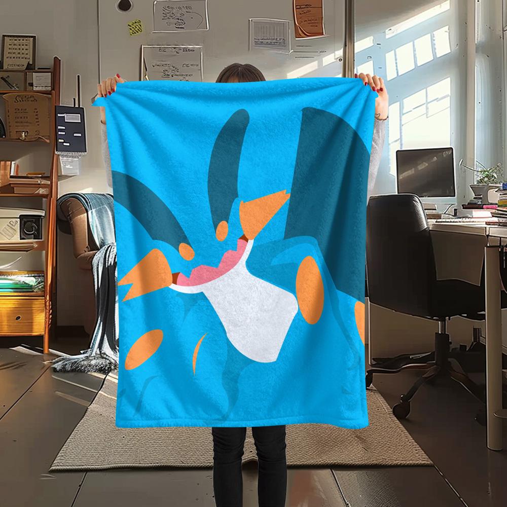 Coperta in Flanella con Stampa Swampert, Alta qualità Confortevole per Tutte le Stagioni, Decorazione per la Casa, Calore e Comfort