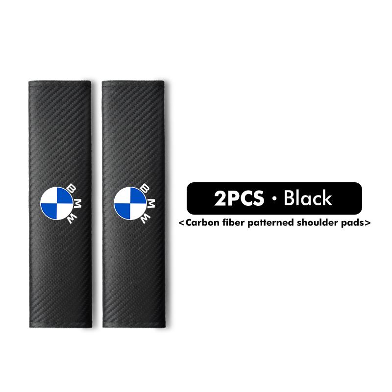 Carbon Car Seat Belt Cover Shoulder Protector Accessories For BMW Performance X1 M3 M6 F01 F02 E34 E36 E60 F10 F20 X6