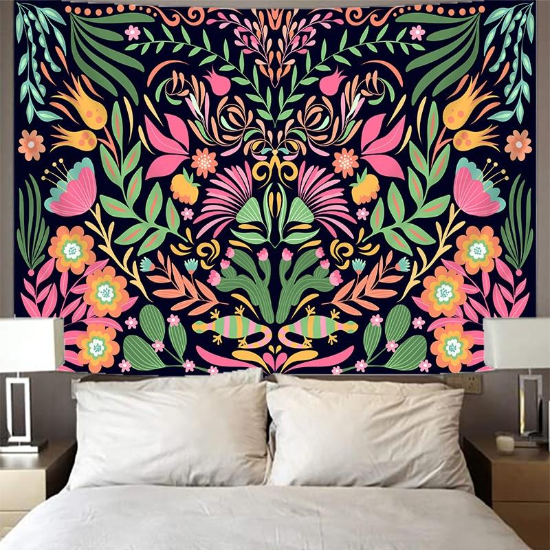Heimdekoration, Wandbehang, Blumen-Wandteppich, Wunder-Wandteppich, Mandala-Wandteppich, Kunst-Wandbehang, Wandteppich, Moda, 230 x 180 cm