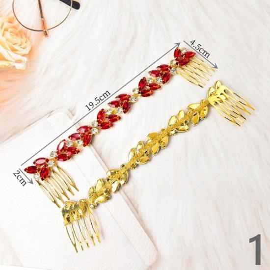 1PCS DIY Rhinestone Crystal Diamante Chain Trimmings Shiny Headwear Accessory 1