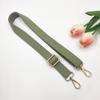2.5cm Cotton Adjustable Crossbody Strap - Narrow Woven Solid Color Replacement for Women's Bags