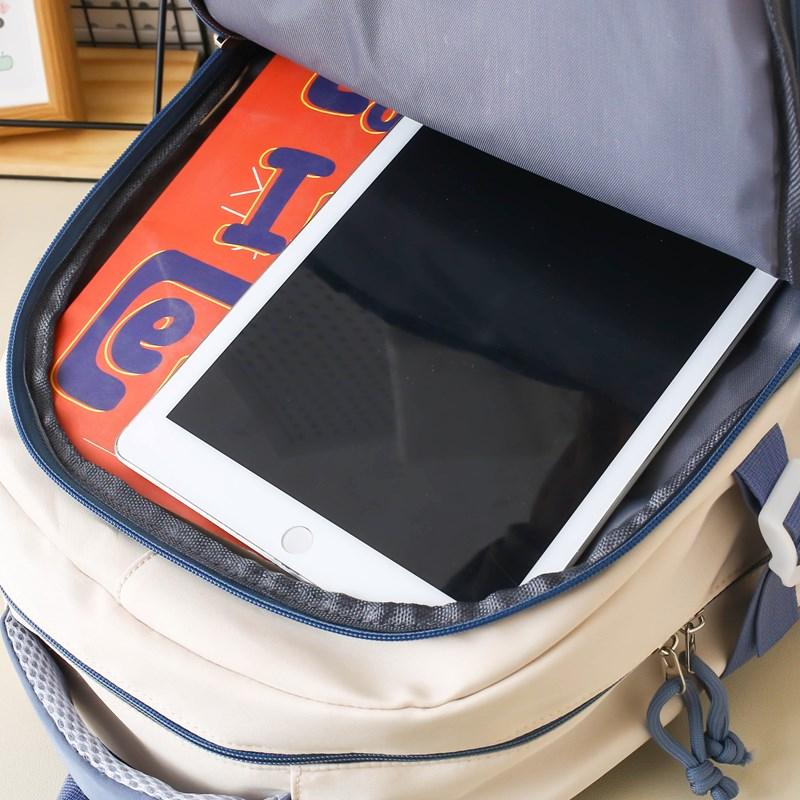 Four-Piece Backpack Set Children's Large Capacity Backpack Junior High School Student Schoolbag College Style Backpack