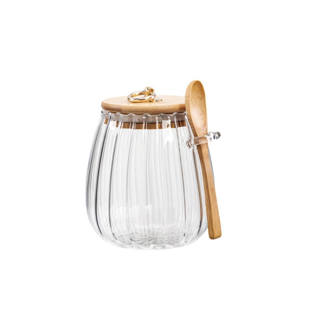 Leakproof Coffee Canister Sealed Grain Storage Canister Multipurpose Glass Sugar Container  Cookie