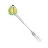 Stainless Steel Dessert Fork with Fruit Design Thickened Handle for Cake and Pastry Use High Durability and Unique Shape