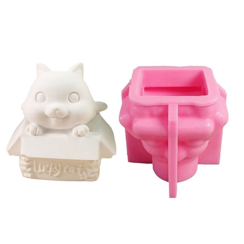 Silicone Candle Molds Animal Shape Molds Cats Crafting Moulds Ornament Moulds Suitable for Home Decorative Crafting 1