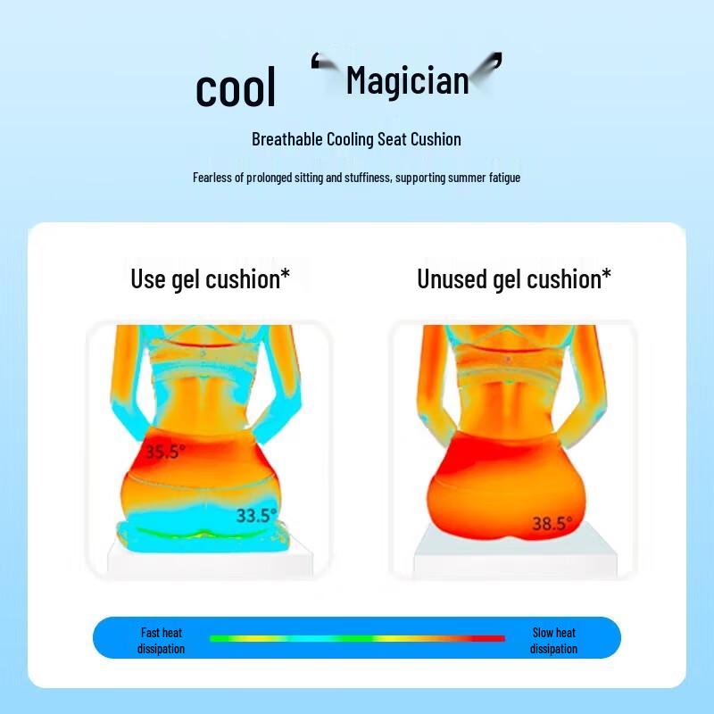 Third Generation Honeycomb Gel Office Cooling Cushion