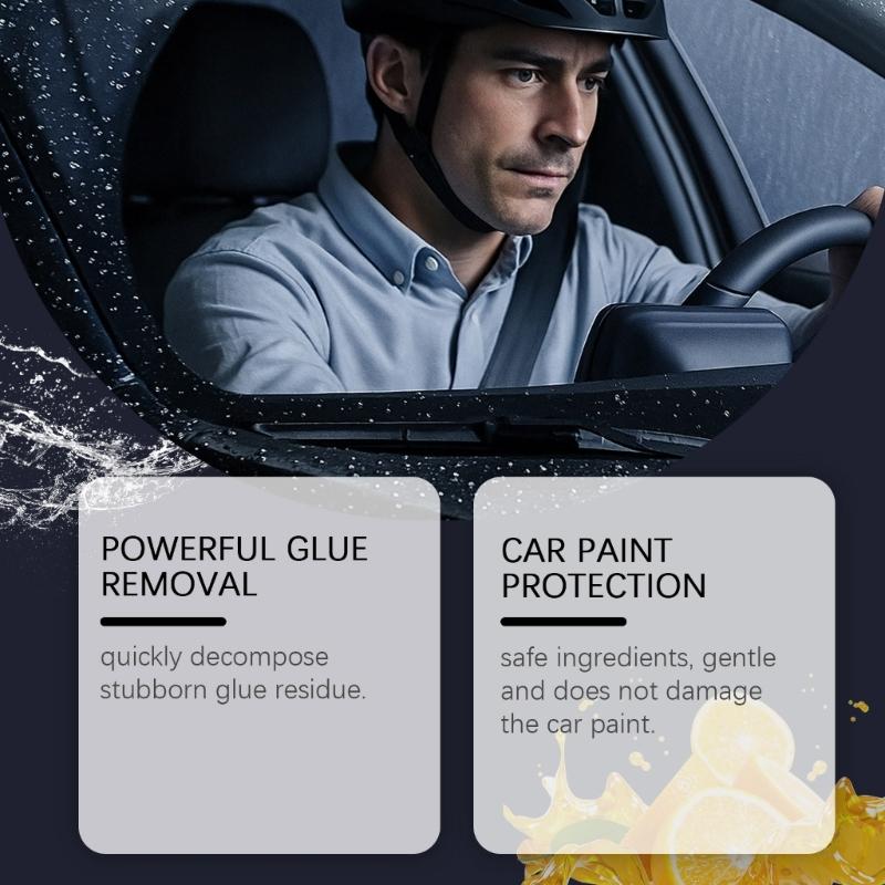 Car Glass Double Side Adhesive Tape Label Cleaner 100ml Adhesive Remover Cleaner Glass Sticker Cleaner Remover