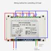 315Mhz 433Mhz DC 12V-48V 4CH Relay Module Receiver 1527code Wireless Remote Control Switch for DC Motor DIY