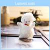 Adorável Mini Ovelha de Pelúcia Brinquedo Animal de Pelúcia Macio Pingente de Bolsa Cordeiro Fofo com Sino