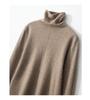 Women's High Neck Cashmere Sweater - Stylish Wheat Ear Knit for Autumn/Winter.