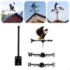 Weathervane Rotating Weather Vane Metal Art Ornament Wind Direction Indicator for Yard Lawn Outdoor