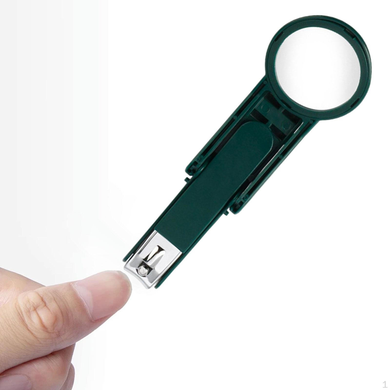 

Nail Clippers Carbon Steel for Tough Nails Gadget No Splashing Fingernails Toenails зелений