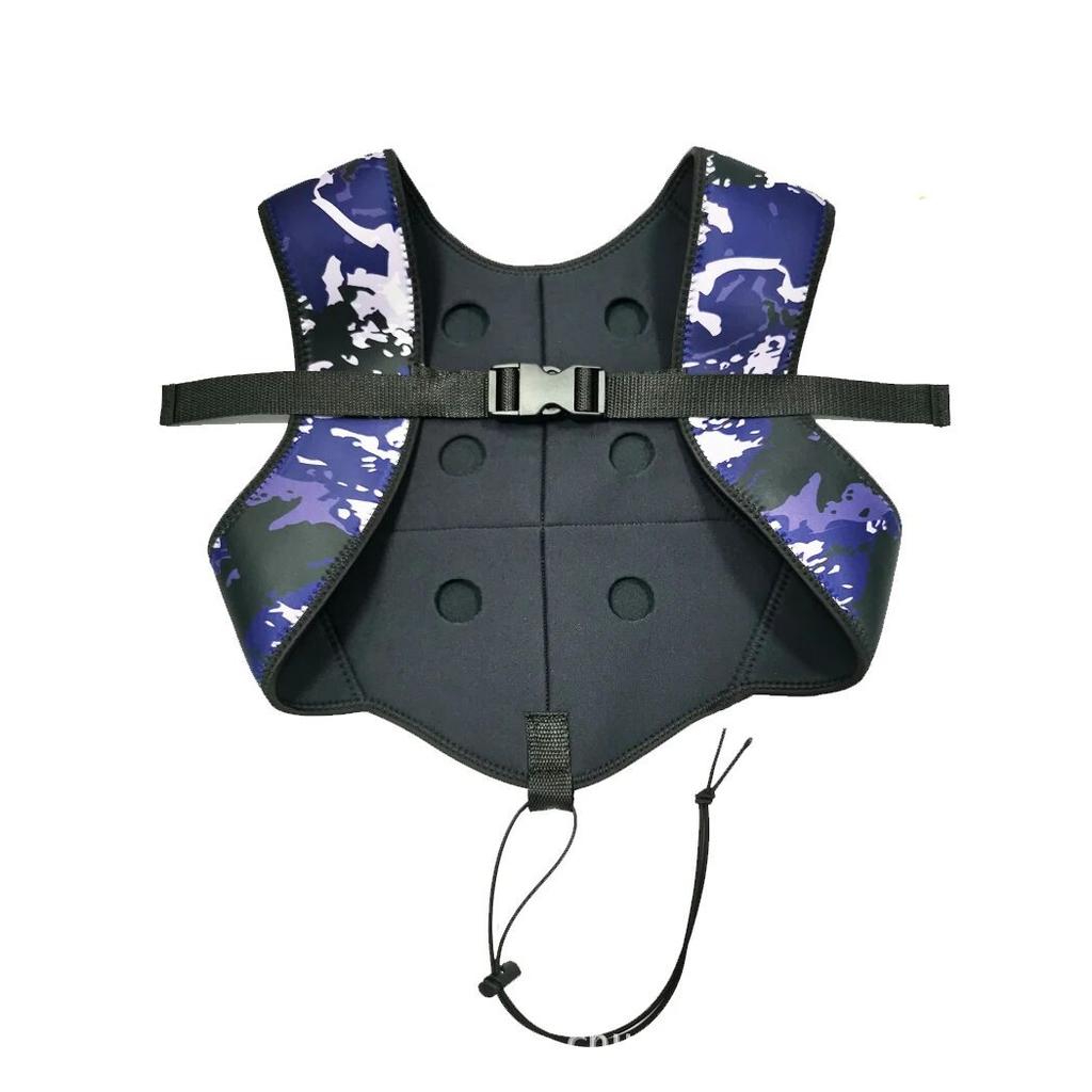 Camo Diving Weight Vest 5MM Lead Shot Belt, Portable Freediving Backpack Adjustable Weight Vest