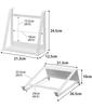 Yamazaki Tower Laptop Tablet X X H10cm Model 1626 Two-Way & Stand, White, W21.3 D26.5 (Horizontal),