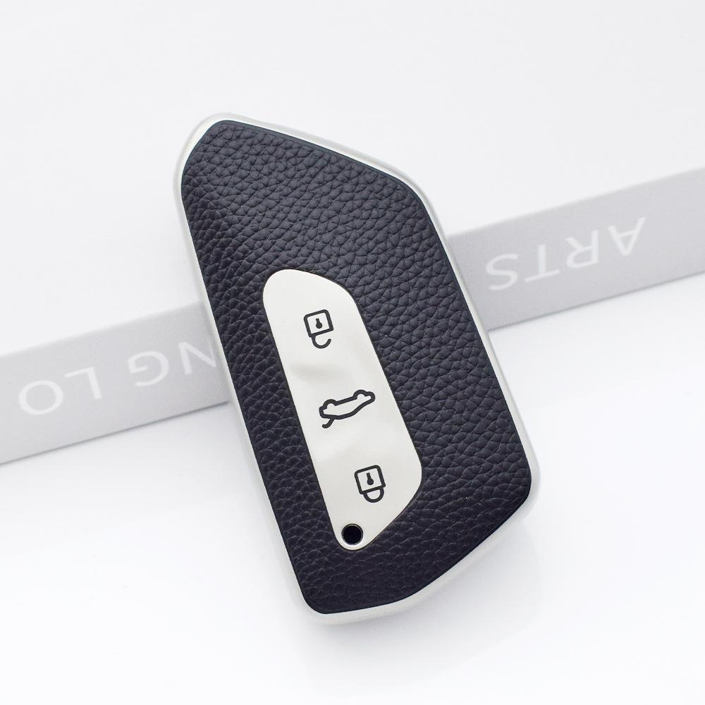 

Чехол для ключа с дистанционным управлением из ТПУ, 3 кнопки, чехол для автомобильного ключа, полная защита, чехол для ключа для VW Volkswagen/Golf 8 MK8 ID.3 ID.4 /Cupra/Skoda