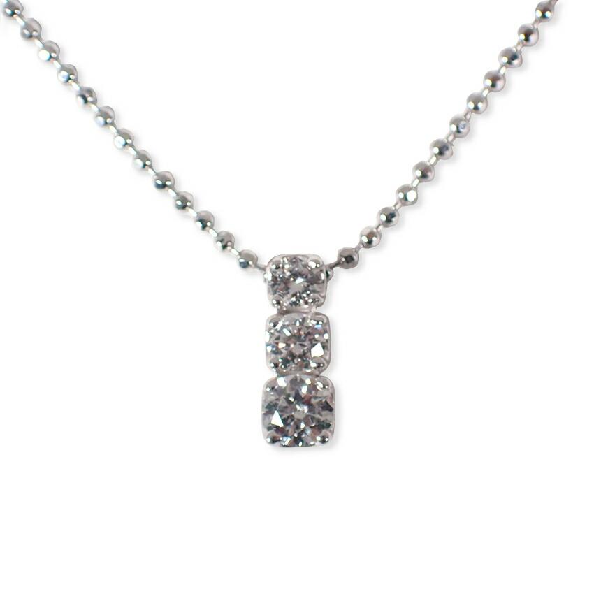 

[Used] Ponte Vecchio/Ponte Vecchio K18WG diamond pendant/necklace/g480-22