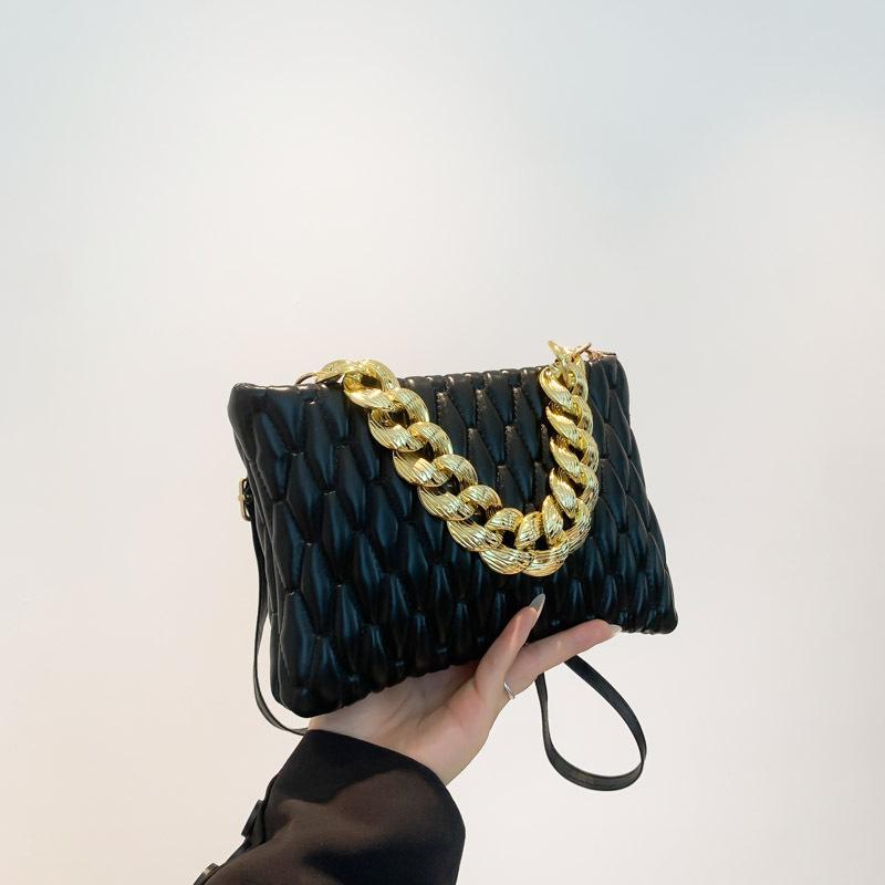 Bolso sencillo de diseño personalizado para mujer, moderno y bonito, nuevo bolso cuadrado pequeño de verano, informal, de un solo hombro y elegante.