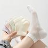 Chaussettes de Cheville Respirantes et Légères en Mesh pour Femmes Design Sans Couture Évacuant l'Humidité Longueur Mi-Mollet Coupe Confortable