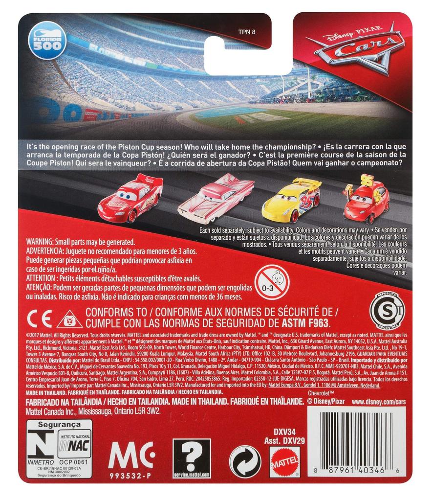 Cars 3: Crossroads Mattel 1:55 Diecast Miniature Car Jackson Storm (1 Pack)  MATTEL 2017 CARS 3 JACKSON STORM [Used] Disney PIXAR Character Car Movie