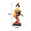 Ethnische japanische Puppen, Miniaturfiguren, 22,9 cm, Kunsthandwerk, orientalische antike Kabuki-Dame-Statuette
