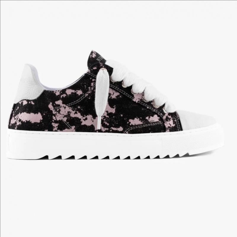 Spot Shoes Sports and Leisure Shoes Skateboard Shoes Men's Denim Ripped Platform Bread Shoes Women