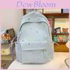Oxford Fabric Casual Backpack With Star And Moon Embroidery Design For College Students And Travelers