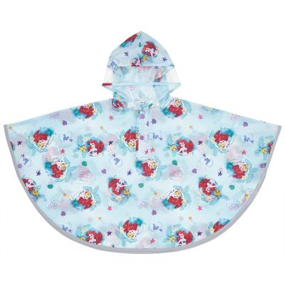 Skater Rain Poncho Raincoat for Children Disney Ariel Suitable Height 80-100cm RAPO2-A
