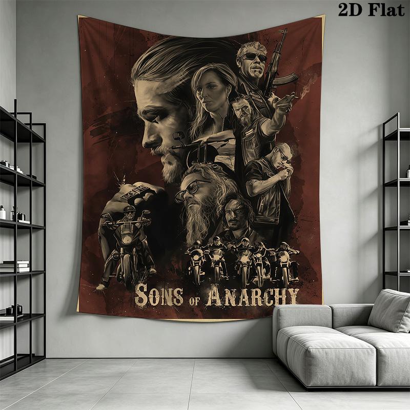 Anarchy Band Wall Tapestry Tapestry Wallmounted Fashion Print Background Wall Hanging Cloth Work Of Art Homestay Soft Decoration Tapestry