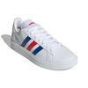 Adidas Grand Court TD White Blue Red Men Sneakers Cloud-White Royal-Blue Vivid-Red GW9252