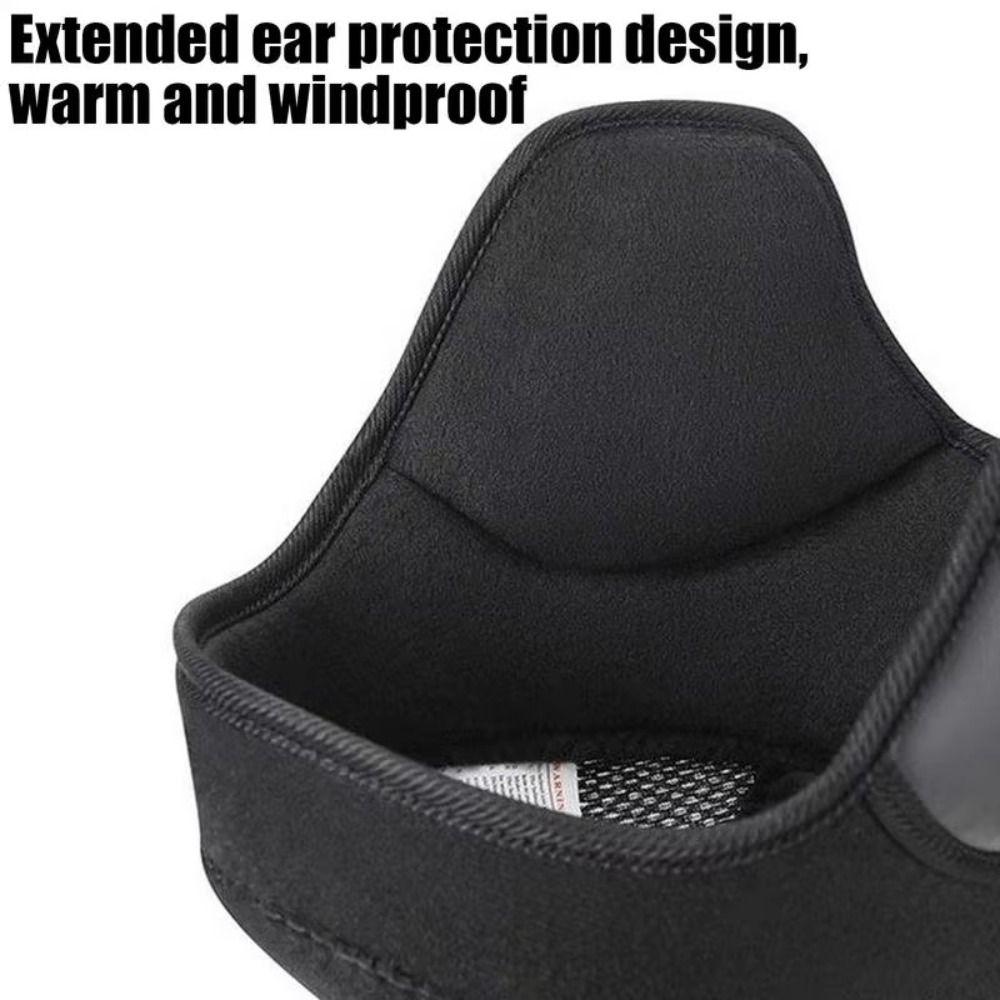 Windproof Electric Motorcycle Helmet Liner Thickened Warm Beanie Skiing Bicycle