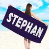 Personalized Beach Towel Custom Name/Logo Microfiber Towel Thin Quick Dry Absorbent for Beach Swimming Yoga Bath Sports