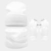 Winter Outdoor Big Head Pure Color Face Slimming Hat Scarf Gloves Set For Adults