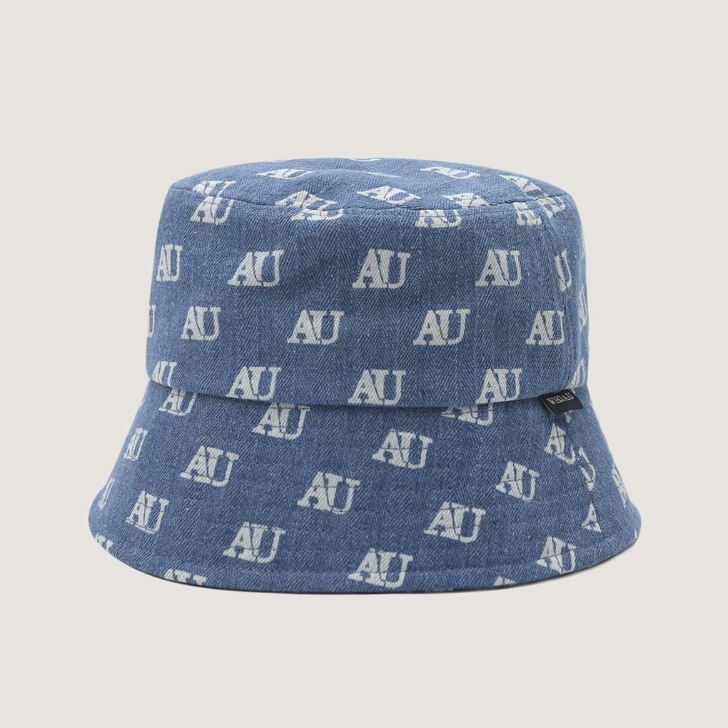 

whoau Monogram Bucket Hat / WHACD2672A indigo blue