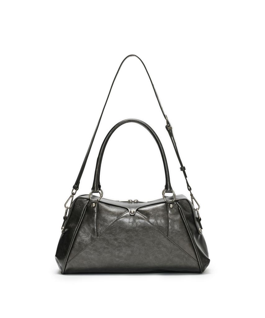 Sunburnproject Faux Leather M.O.S Bag, Metal