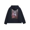 Emporio Armani FW21 Pattern Printed Fleece Zip-Up Hoodie Men hoodies Black 6K1B8P-1JM3Z-0009