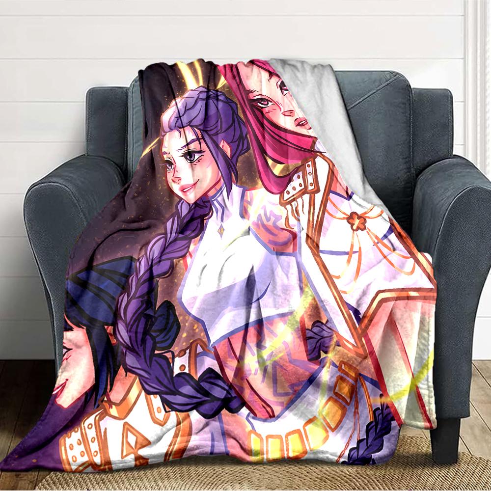1pc KPop Demon Hunters3 Blanket, Gift, for Men and Women, Soft Blanket, Good for Sofa Bed Couch Travel, Lightweight Flannel Blanket