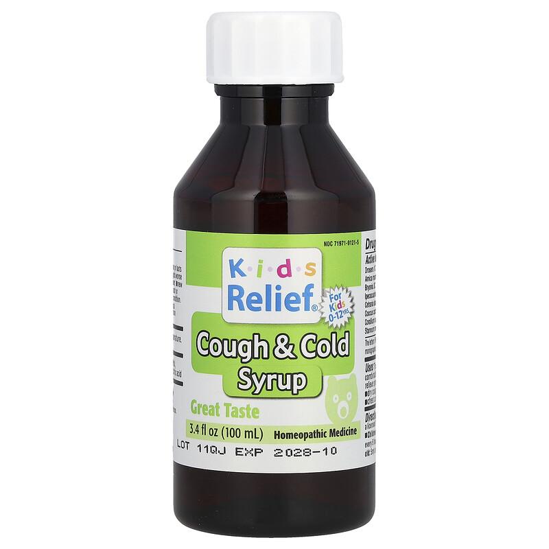 Kids Relief, Cough & Cold Syrup, For Kids 0-12 Yrs, 3.4 fl oz (100 ml)