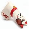 Cute Kitty Magnetic Closure Golf Club Headcovers Blade Mallet Putter Golf Putter Cover Lucky Cat