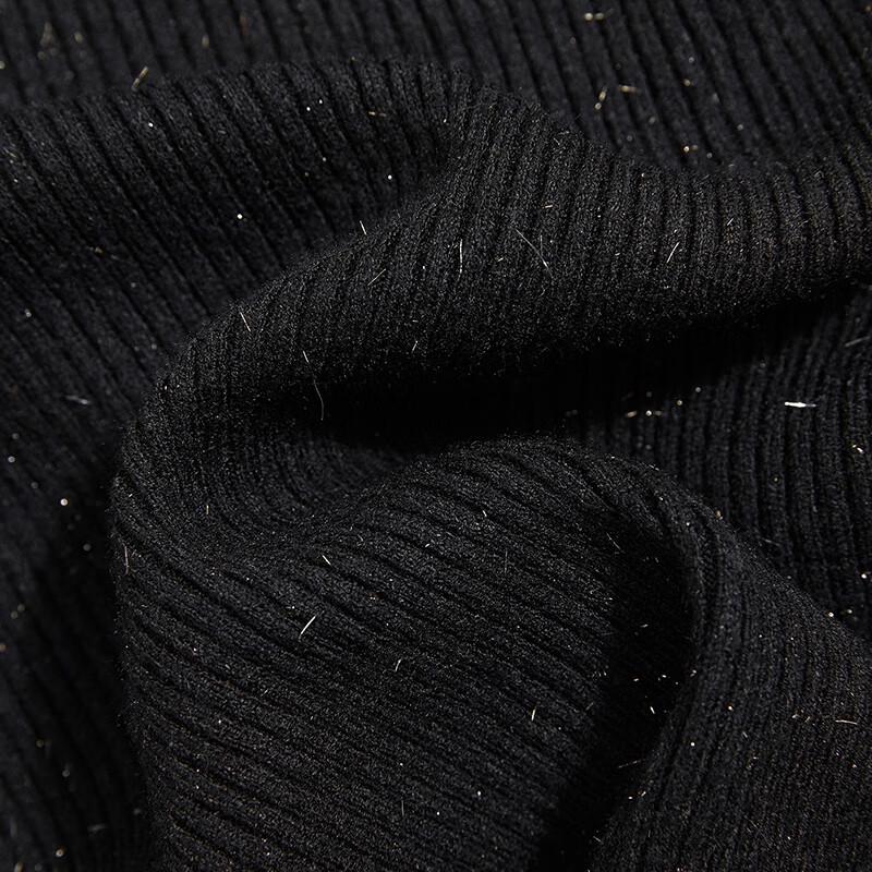 Women's Elegant Slim-Fit Knit Top with Slit